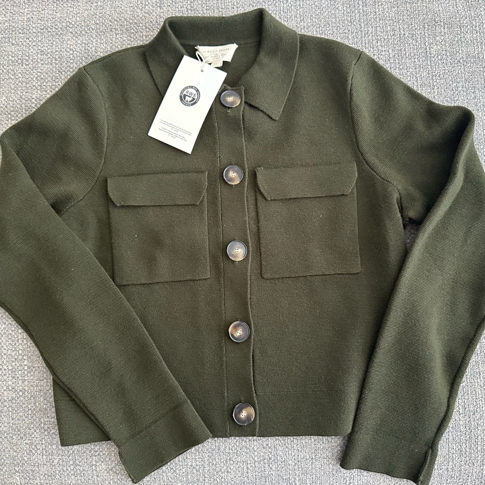 NWT Sezane Betty in Khaki / green